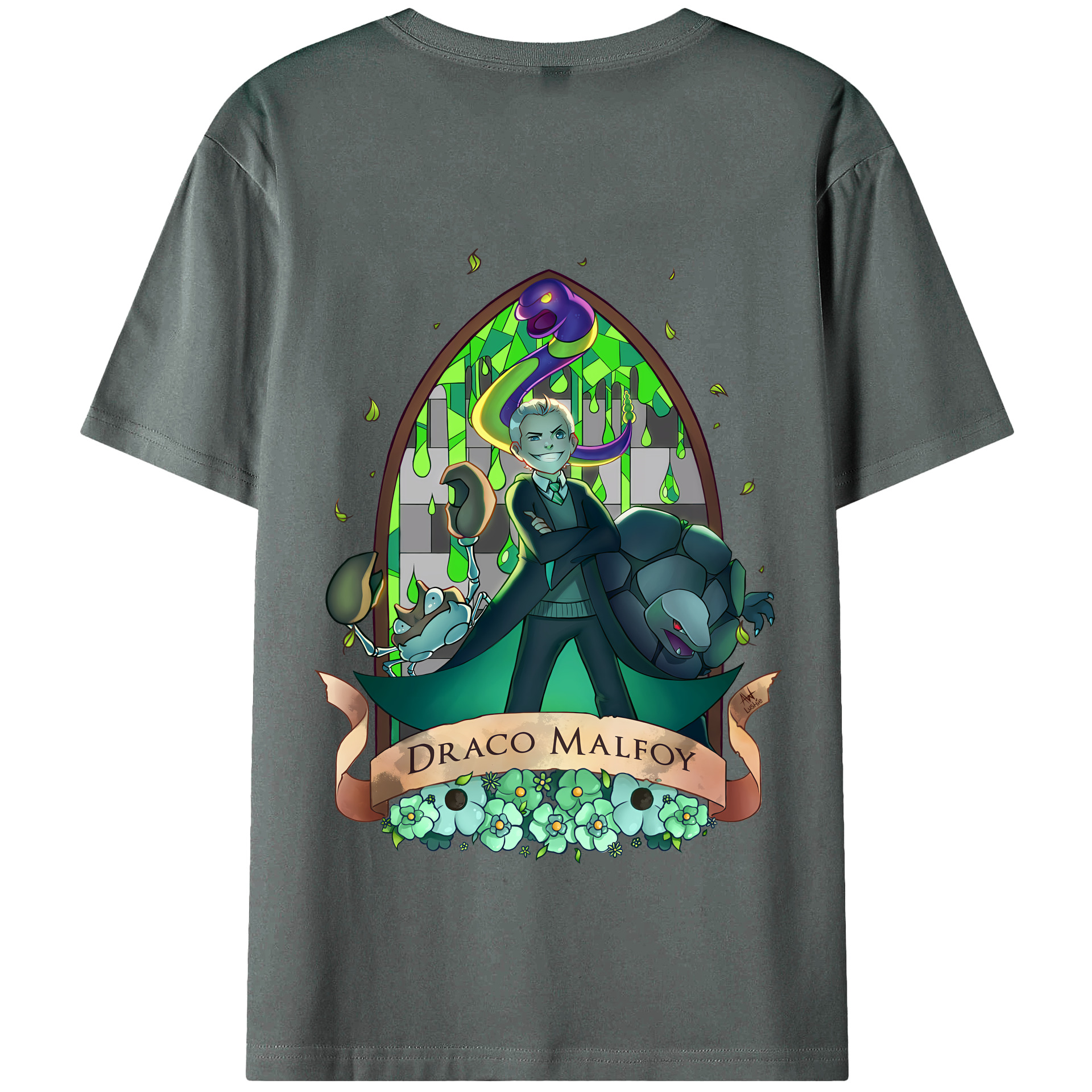 （画像用） Harry Potter ハリー・ポッターシリーズ 綿100％半袖Tシャツ（背面プリント）